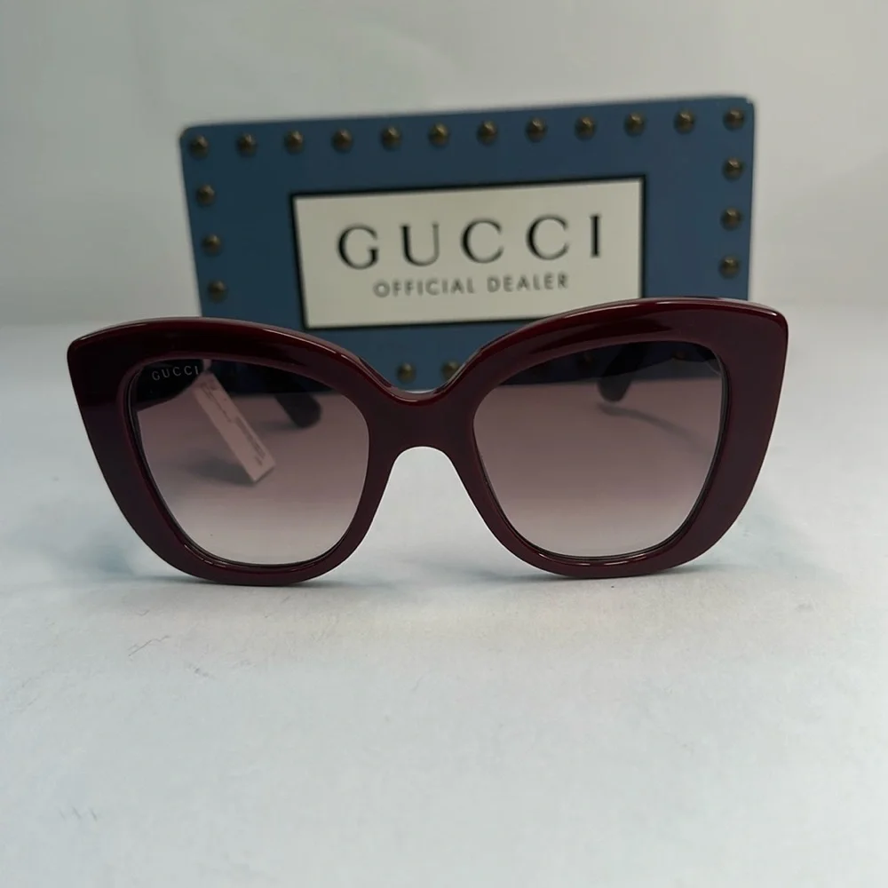 New Authentic Gucci Oversized GG0327S 006 Butterfly Sunglasses - Picture 5 of 15